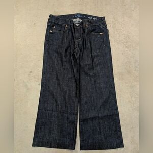 7 For All Mankind Crop Dojo Jeans Women's 26 Blue Indigo